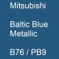 Preview: Mitsubishi, Baltic Blue Metallic, B76 / PB9.